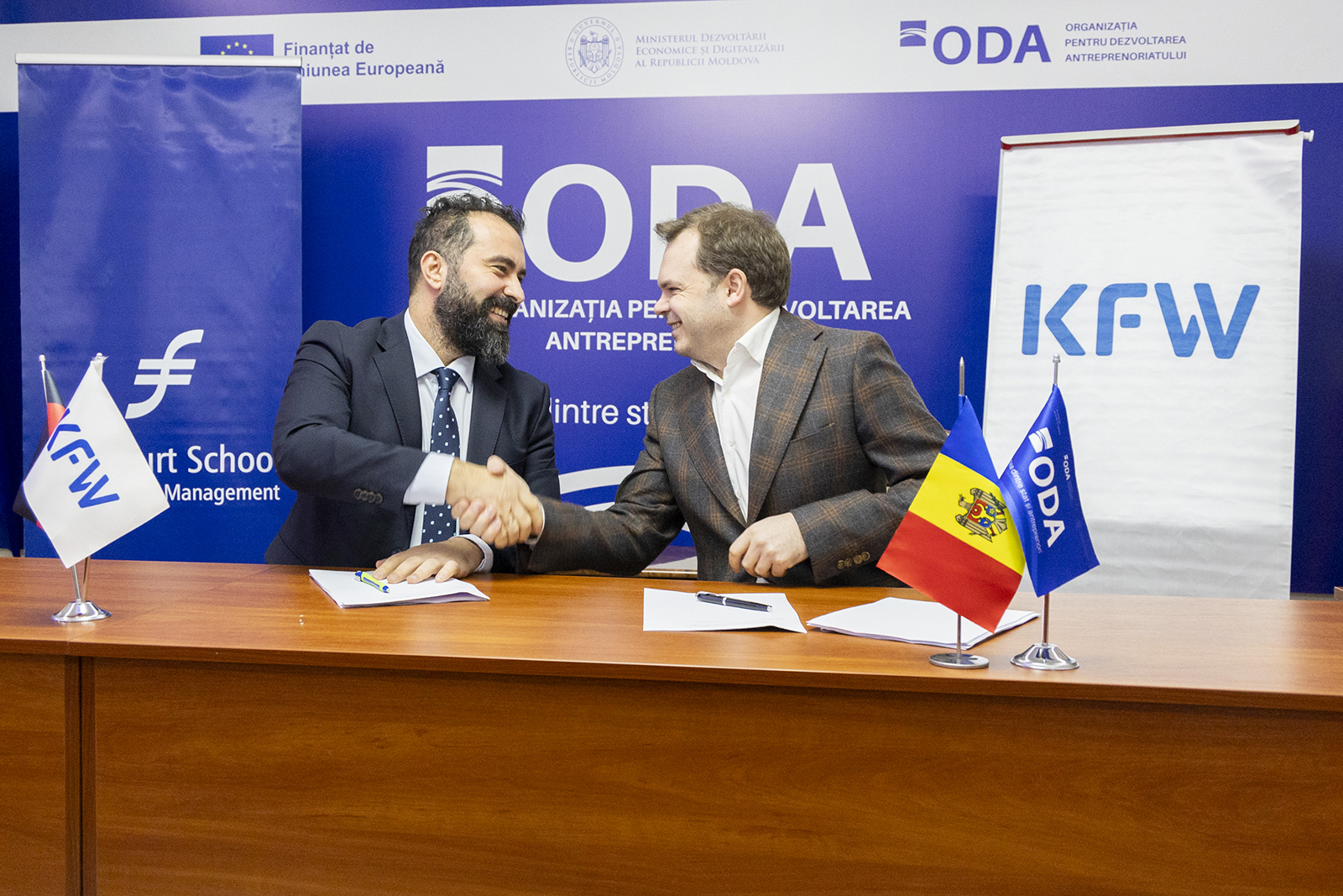 Acordul de asistență tehnică ca parte a proiectului „Facilitatea de Dezvoltare a IMM-urilor din Moldova”, finanțat de către Guvernul Germaniei și gestionat prin intermediul KfW, a fost semnat