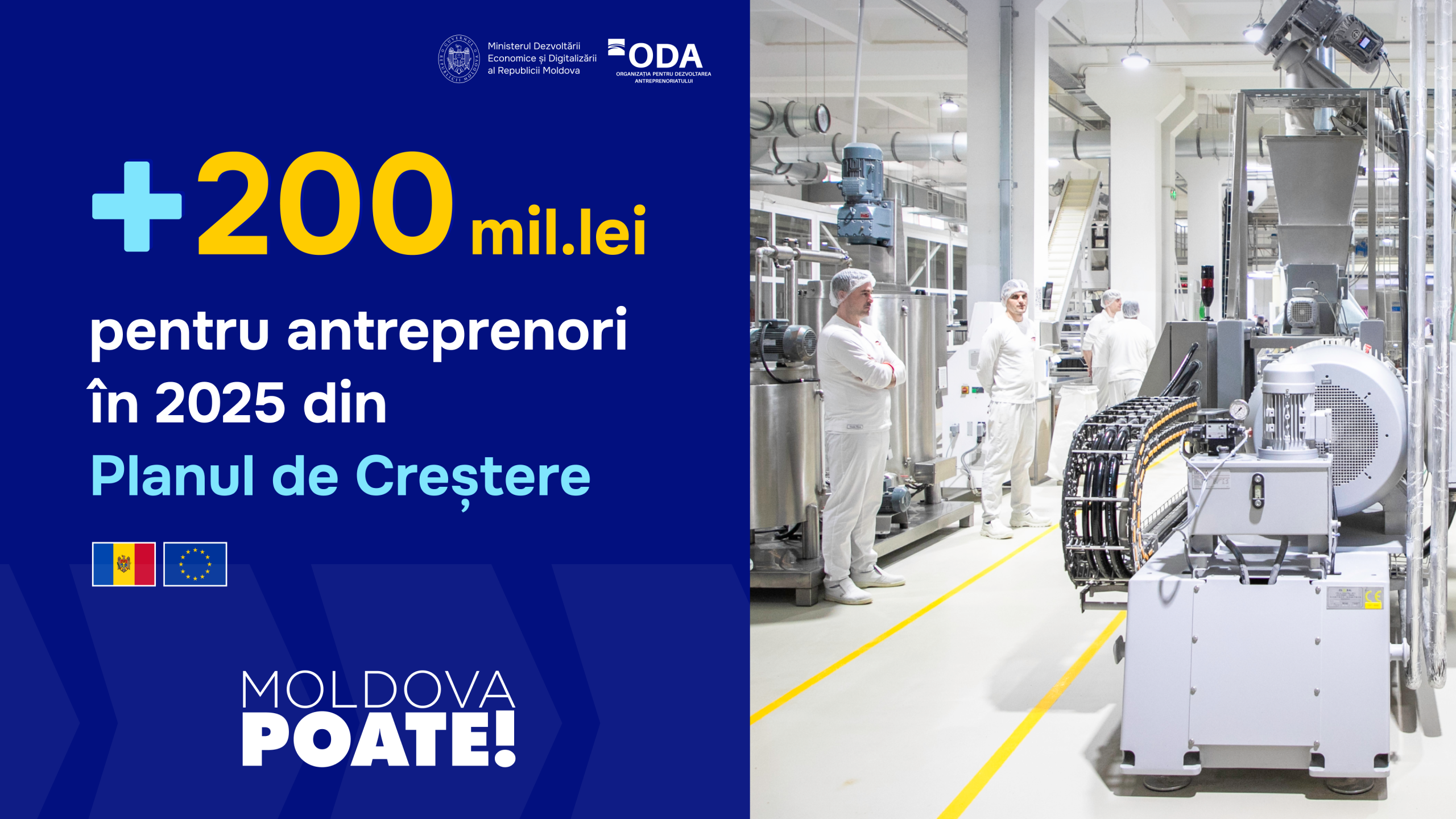 Planul de Creștere: 200 de milioane de lei pentru antreprenori și infrastructură industrială
