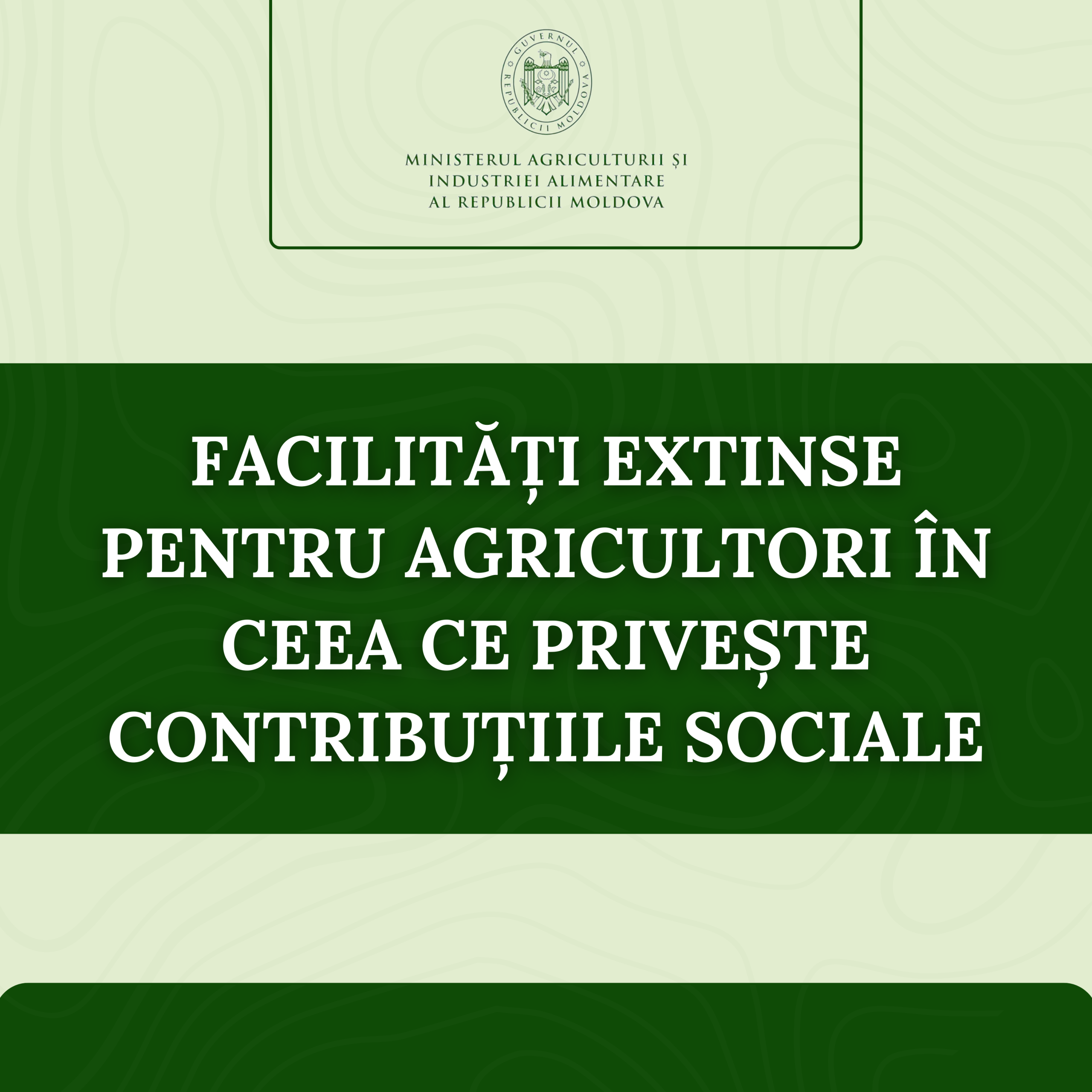 Facilități extinse pentru agricultori în ceea ce privește contribuțiile sociale