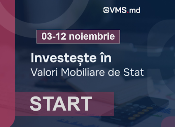 03 – 12 noiembrie 2025 – o nouă subscriere prin platforma eVMS.md